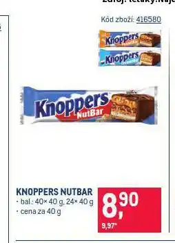Makro Knoppers nutbar nabídka