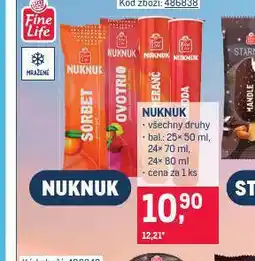 Makro Nuknuk zmrzlina nabídka