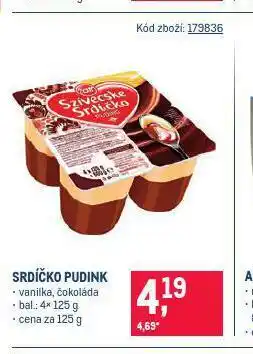 Makro Srdíčko pudink nabídka