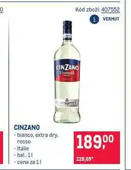 Makro Cinzano nabídka