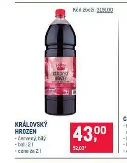 Makro Královský hrozen nabídka