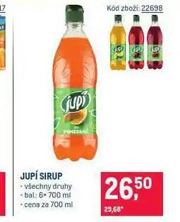 Makro Jupí sirup nabídka
