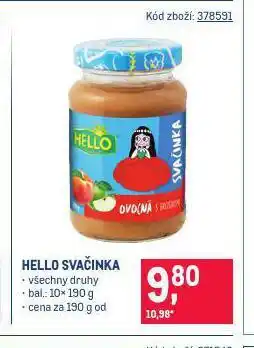 Makro Hello svačinka nabídka