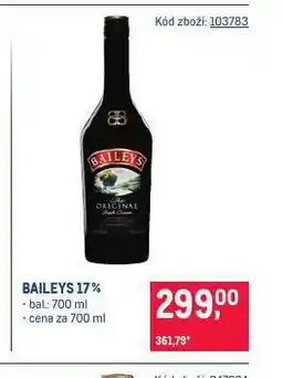 Makro Baileys nabídka