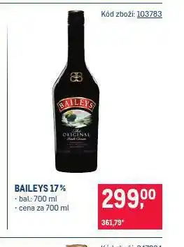 Makro Baileys nabídka