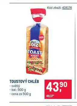 Makro Toustový chléb nabídka