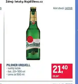 Makro Pivo pilsner urquell nabídka