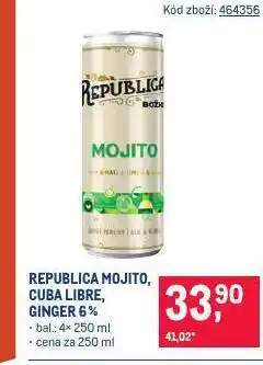 Makro Republica cuba libre nabídka