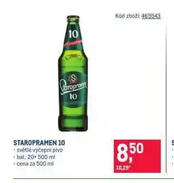 Makro Pivo staropramen nabídka