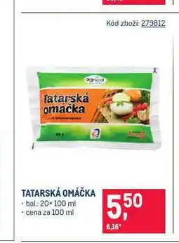 Makro Tatarská omáčka nabídka