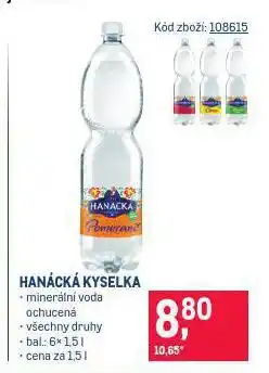 Makro Hanácká kyselka nabídka