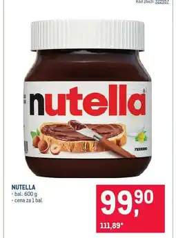 Makro Nutella nabídka