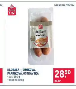 Makro Klobása nabídka