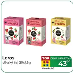 Tamda Foods LEROS dětský čaj nabídka