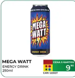 Tamda Foods MEGA WATT Energy drink nabídka