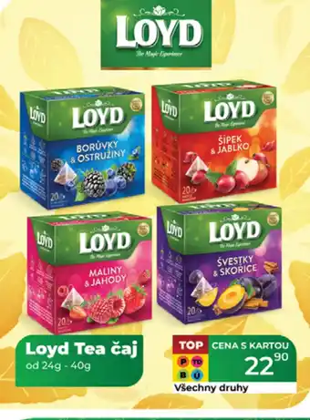 Tamda Foods LOYD Tea čaj nabídka