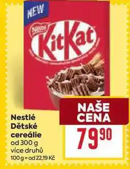 Billa Nestlé Dětské cereálie od 300 g nabídka