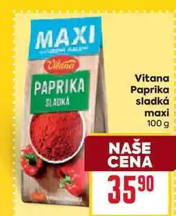 Billa Vitana Paprika sladká maxi 100g nabídka