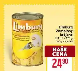 Billa Limburg Žampiony krájené 314 ml/170 g nabídka