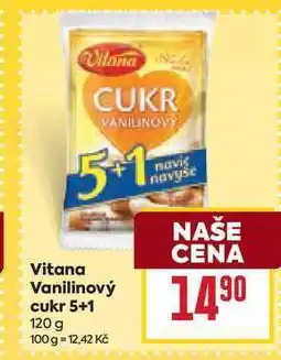 Billa Vitana Vanilinový cukr 5+1 120 g nabídka