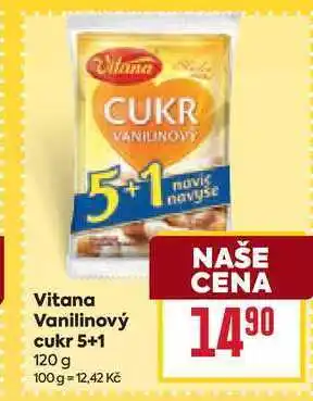 Billa Vitana Vanilinový cukr 5+1 120 g nabídka