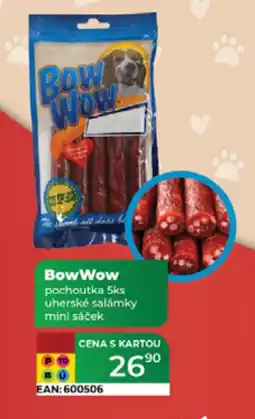 Tamda Foods Bow Wow pochoutka nabídka