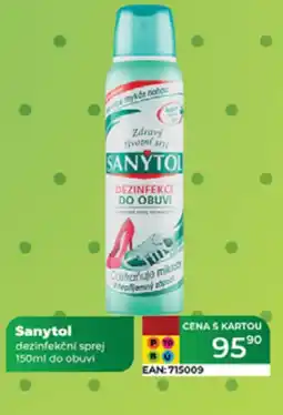 Tamda Foods SANYTOL dezinfekční sprej do obuvi nabídka