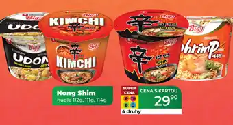 Tamda Foods Nong Shim nudle nabídka