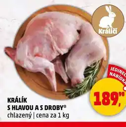 Penny Market Králík s hlavou a s droby nabídka