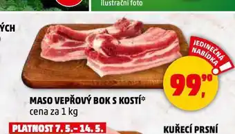 Penny Market Maso vepřový bok s kostí nabídka