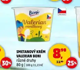 Penny Market Valerian smetanový krém nabídka