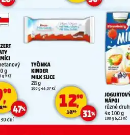 Penny Market Tyčinka kinder mléčný řez nabídka
