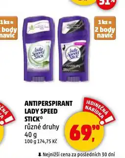 Penny Market Antiperspirant lady speed stick nabídka