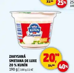 Penny Market Zakysaná smetana de luxe 20% kunín nabídka