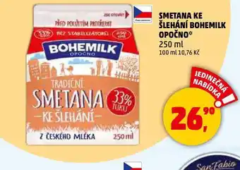 Penny Market Bohemilk smetana ke šlehání nabídka
