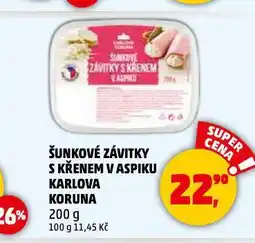Penny Market Šunkové závitky s křenem v aspiku nabídka