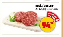 Penny Market Hovězí burger nabídka