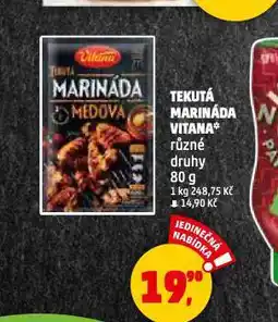 Penny Market Vitana tekutá marináda nabídka