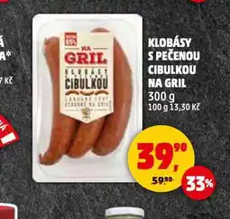 Penny Market Klobásy s pečenou cibulkou na gril nabídka