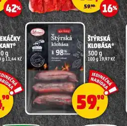 Penny Market Štýrská klobása nabídka