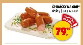 Penny Market Špekáčky na gril nabídka
