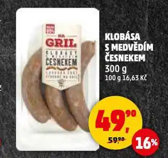 Penny Market Klobása s medvědím česnekem nabídka
