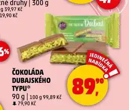 Penny Market Čokoláda dubajského typu nabídka