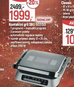 Globus Kontaktní gril sencor nabídka