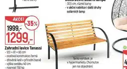 Globus Zahradní lavice tanassi nabídka