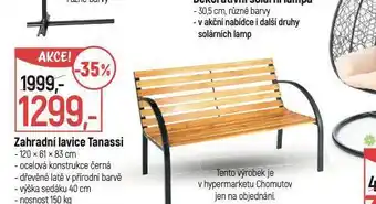 Globus Zahradní lavice tanassi nabídka