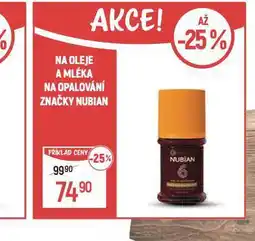 Globus Nubian oleje a mléka na opalování nabídka