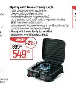 Globus Plynový vařič traveler family single nabídka