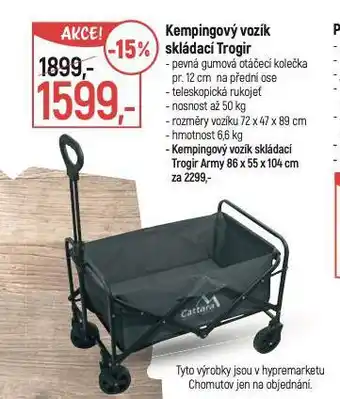 Globus Kempingový vozík skládací trogir nabídka
