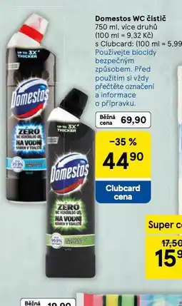 Tesco Domestos wc čistič nabídka
